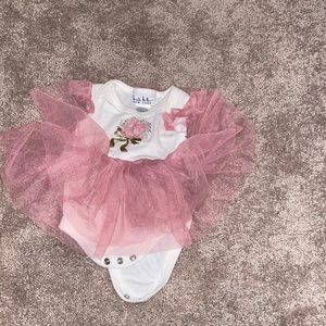 Nicole Miller white tutu dress size 3-6 months